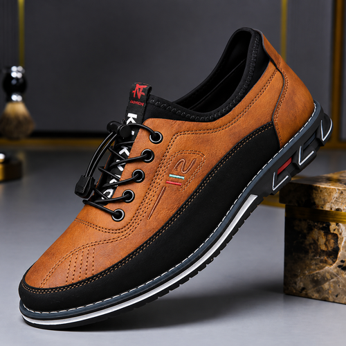 Άνετα δερμάτινα παπούτσια slip-on